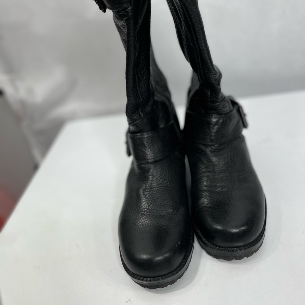 Black leather campus boots by Gentle Souls - Picture 7 of 12